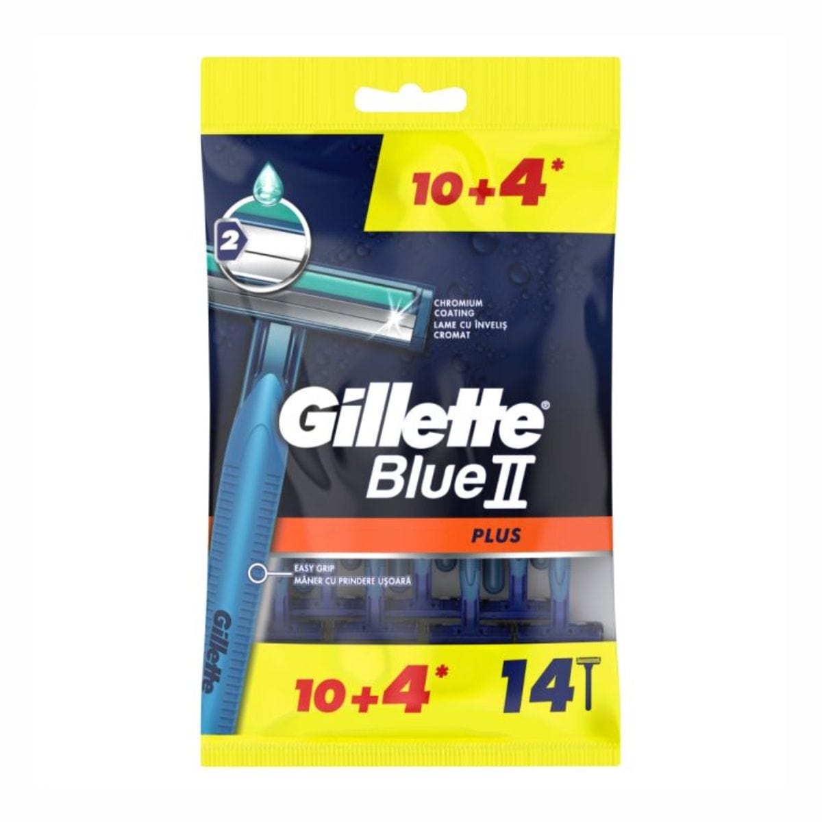 Gillette Blue II Plus Disp Razor (10+4) 14pcs – Melora